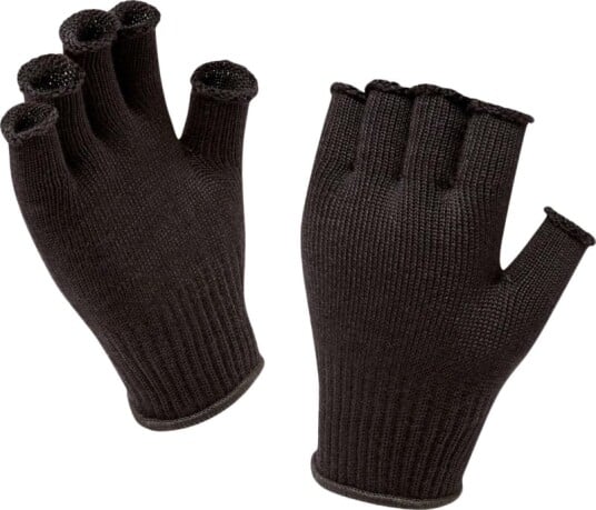 Sealskinz Solo Fingerless Merino Liner Handske OneSize, Black