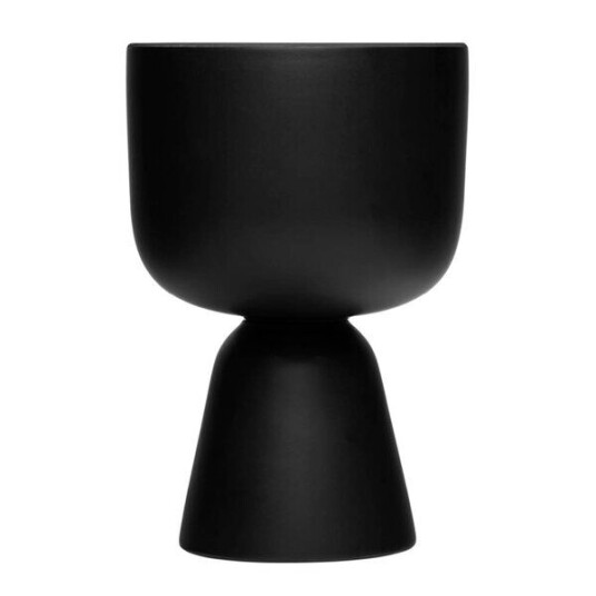 iittala Nappula blomsterpotte 23x15,5 cm matt svart iittala Nappula blomsterpotte 23x15,5 cm matt svart