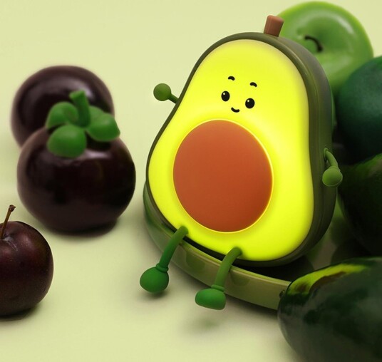Ledlife MOCHI Avocado nattlampe Silikon touch dimbar IP20 innendørs Dimbar : Dimbar Kulør : 2 i 1