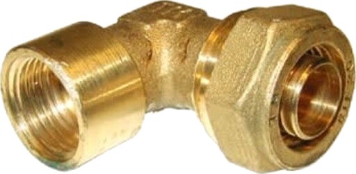 5 stk Pex vinkel med muffe 28 mm x 1" 28 mm x 1 inch