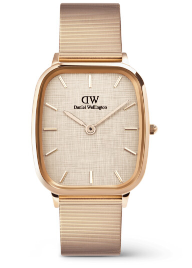 Daniel Wellington DW Watch Marlon Wire Linen Rose Gold 32x36,3mm