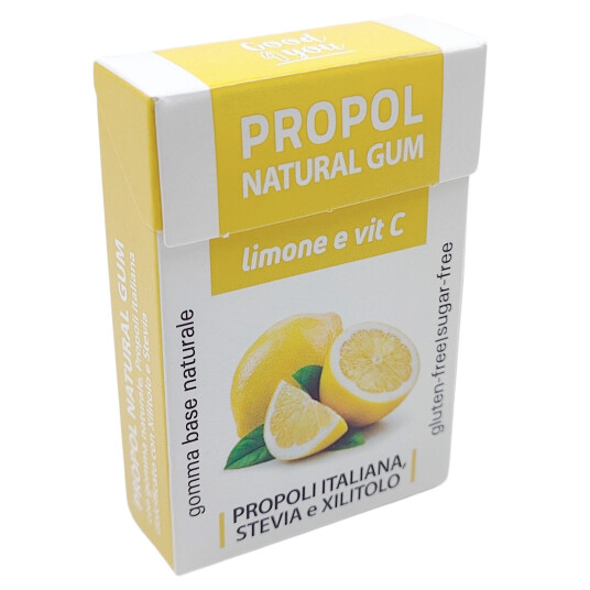 Naturlig propolis tyggegummi PROPOL sitron + vitamin C Naturlig propolis tyggegummi PROPOL sitron + vitamin C