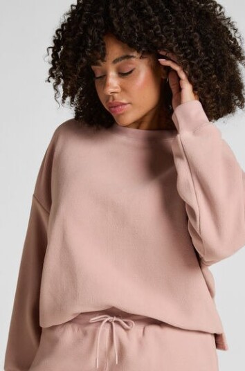 Hunkemöller Topp sporty fleece Rosa