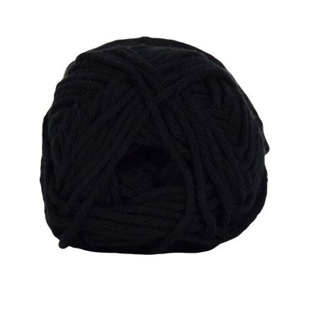Hjertegarn Cotton 8/8 Garn 1990 Svart