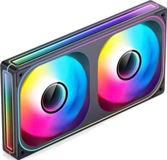 Jonsbo Zb-240 Infinity Mirror Argb Pwm-Vifte Med Omvendt Blad 240mm Svart Jonsbo Zb-240 Infinity Mirror Argb Pwm-Vifte Med Omvendt Blad 240mm Svart