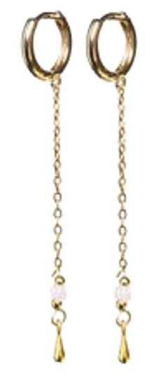 Timi Of Sweden Alda Chain Hoop Earrings