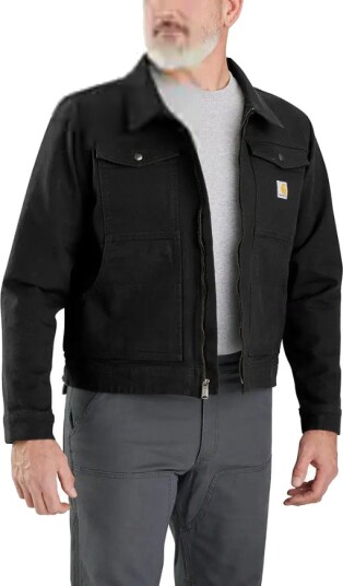 Carhartt Men"s Rugged Flex Duck Relaxed Fit Jacket Black M