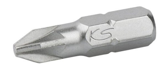 Ks Tools 911.5124, 1 Stykker, Pozidriv, Nickel, Din 3126, Iso 1173 - C 8, 30 Mm, 10 G
