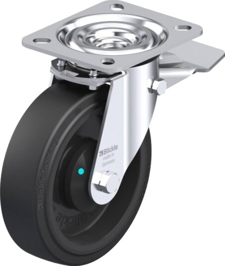 Blickle Styrehjul Med Brems L-Poev 125Kad-St, Hjuldiameter 125 Mm, Bæreevne (Maks.) 250 Kg 1 Stk.
