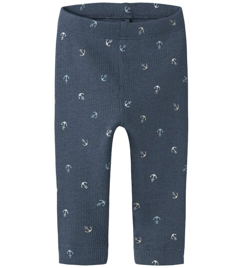 Name It Leggings Rib NbmFanchor Vintage Indigo Name It 50 Leggings Blå