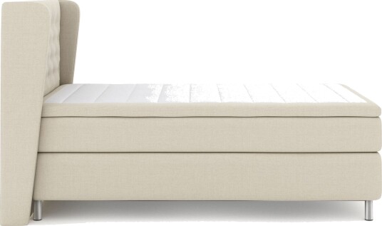 Select No 6 Komplett Sengepakke 120x200 Medium Memory/Pocket Beige/Metallben