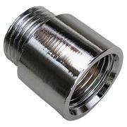 Nippelmuffe, krom 3/8" - 25 mm.