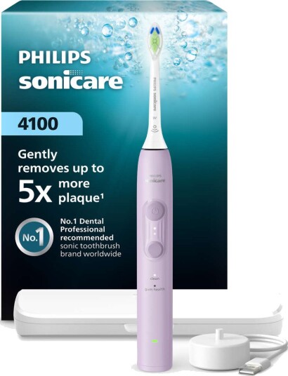 Philips Sonicare 4100 Oppladbar sonisk elektrisk tannbørste Lush Lilac