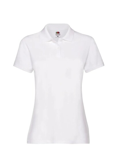 Fruit of the loom Ladies Premium Polo White L