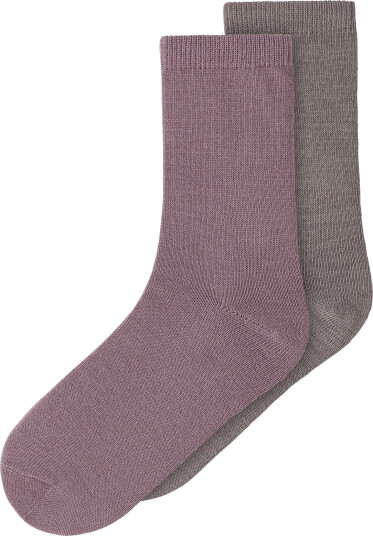 Name It Nkfwak Wo/Bl 2P Sock Grey 37 39