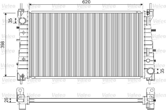 VALEO 733203 Radiator motorkjøling