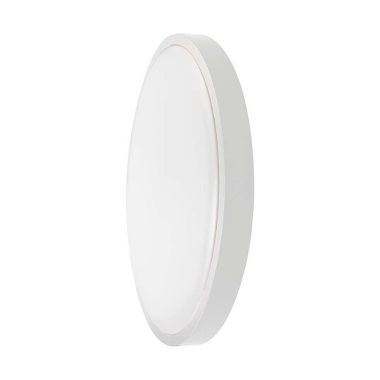 V Tac 24W LED taklampe   Ø29,5cm Høyde: 5,5cm hvit kant inkl. lyskilde   Dimbar : Ikke dimbar Kulør : Nøytral