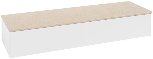 Villeroy & Boch Villeroy & Boch Antao Sideskap 160x50x26,8 cm u/lys Hvit Matt/Crème Villeroy & Boch Villeroy & Boch Antao Sideskap 160x50x26,8 cm u/lys Hvit Matt/Crème