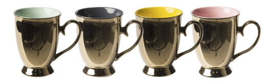 Pols Potten Legacy kopp 12 cm 4 stk gull/flerfarget Pols Potten Legacy kopp 12 cm 4 stk gull/flerfarget