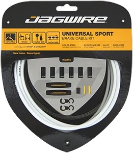 Jagwire Bremsekabelsett race/terrengsykkler hvit