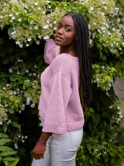 KAMELIA genser lys rosa