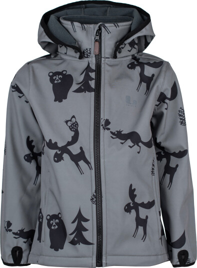 Lindberg Kids' Melbourne Softshell Jacket Anth/black 120