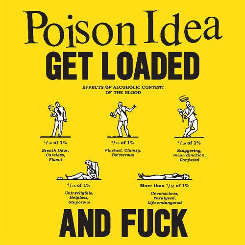 Poison Idea Get Loaded & Fuck LP/Vinyl