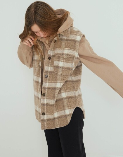 Designers Remix Girls G Jayden Shirt Vest Beige 140 Designers Remix Girls G Jayden Shirt Vest Beige 140