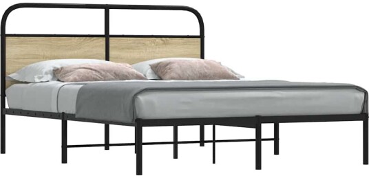Sengeramme uten madrass sonoma eik 160x200 cm konstruert tre 8721158563552