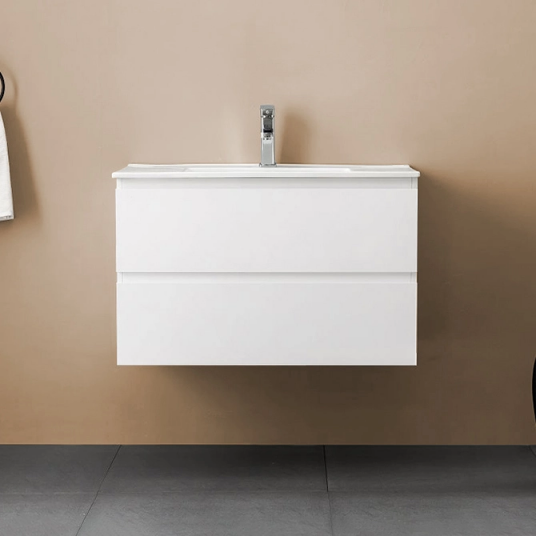 Bathlife Eufori Servantskap 80x50x46 cm med servant Hvit Bathlife Eufori Servantskap 80x50x46 cm med servant Hvit