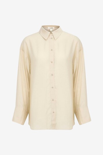Soaked in Luxury - Skjorte slLeodora Shirt LS - Beige