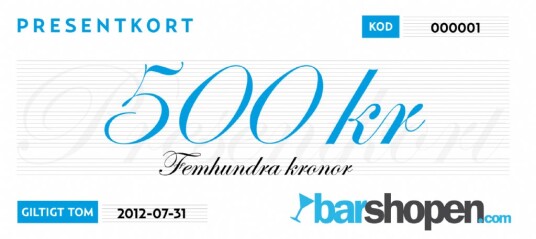 Barshopen Gavekort Värde: 200 Barshopen Gavekort Värde: 200