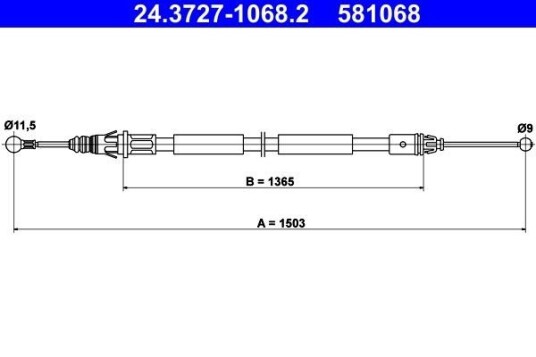 Bremsewire ATE 24.3727 1068.2 Bremsewire ATE 24.3727 1068.2