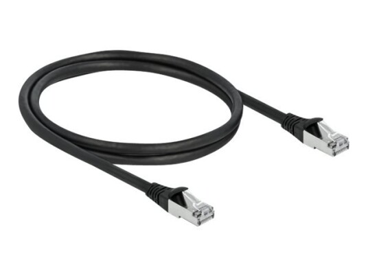 Delock Koblingskabel Rj-45 Hann Til Rj-45 Hann 1 M 6 Mm S/Ftp Cat 6A Utendørs Svart Delock Koblingskabel Rj-45 Hann Til Rj-45 Hann 1 M 6 Mm S/Ftp Cat 6A Utendørs Svart