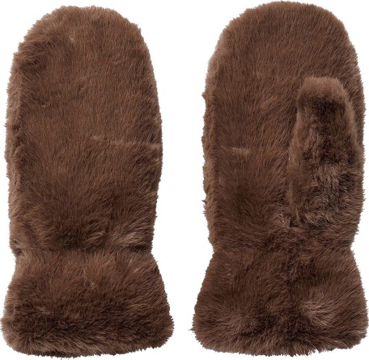 co’couture Tommelvotter PenzaCC Fur Mitten Brun