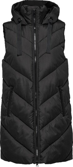 JDY Vest jdySkylar Padded Hood Waistcoat Otw Svart JDY Vest jdySkylar Padded Hood Waistcoat Otw Svart