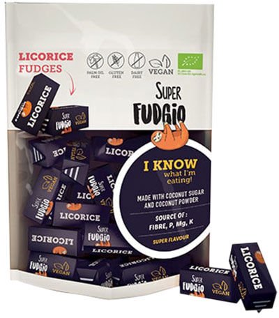 Super Fudgio Karameller med Lakrids Ø - 150 g Super Fudgio Karameller med Lakrids Ø - 150 g