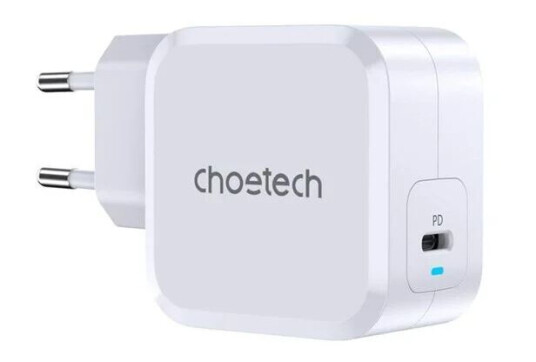 Choetech PD8007 USB-C PD45W power charger EU (white) Choetech PD8007 USB-C PD45W power charger EU (white)