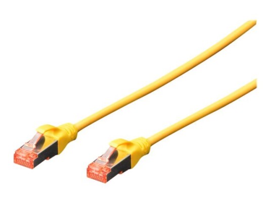 Digitus Professional Koblingskabel Rj-45 Hann Til Rj-45 Hann 2 M Sftp Pimf Cat 6 Ieee 802.3 Med Støvel Halogenfri Uten Hindringer Flertrådet Gul En Pakke 10