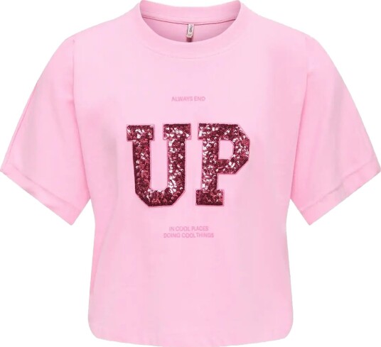 Kids Only Kogstella S/S Print Jrs   Pink   158 164