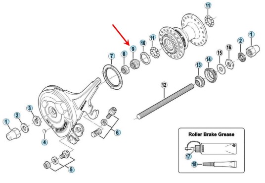 Shimano Venstre Konus HB IM40 M9