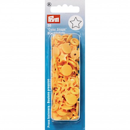 Prym Color Snaps Trykknapper i plast Star Yellow 30 stk