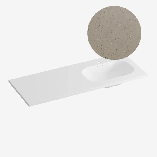 Korsbakken Nice Heldekkende Terrazzo Lava 120cm Høyre Korsbakken Nice Heldekkende Terrazzo Lava 120cm Høyre