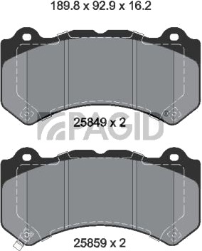 PAGID T2288N Bremseklosser PAGID T2288N Bremseklosser