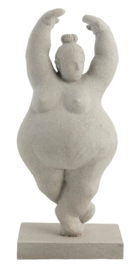 Lene Bjerre Serafina dekorasjon Kvinne i piruett 28 cm Grey