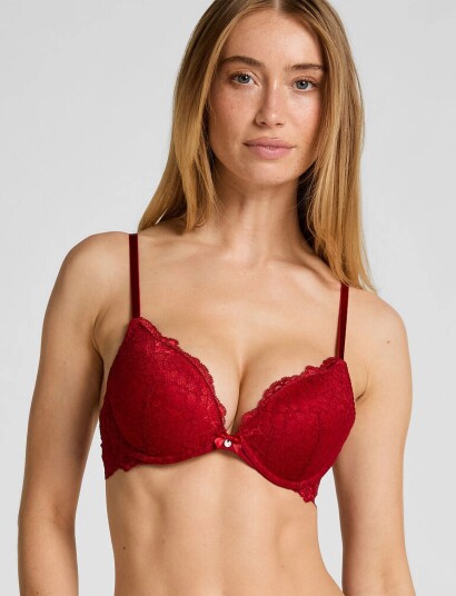 Hunkemöller Marine Pp Push Red 75 E