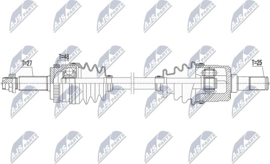 Nty Drivaksel NTY NPW KA 392 Nty Drivaksel NTY NPW KA 392