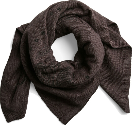 Pieces Novis Small Square Scarf Brun ONE SIZE