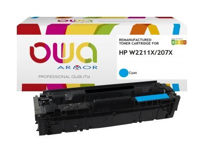 Owa - Høykapasitets - Cyan - Kompatibel - Gjenfabrikert - Tonerpatron Alternativ For: Hp 207X - For Hp Color Laserjet Pro M255dw M255nw Mfp M282nw Mfp M283cdw Mfp M283fdn Mfp M283fdw