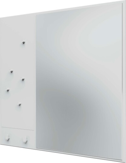 Memo Wall Mirror With Notice Board New White Memo Wall Mirror With Notice Board New White